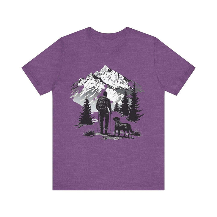 Hiking Companion T Shirt | Heather Team Purple