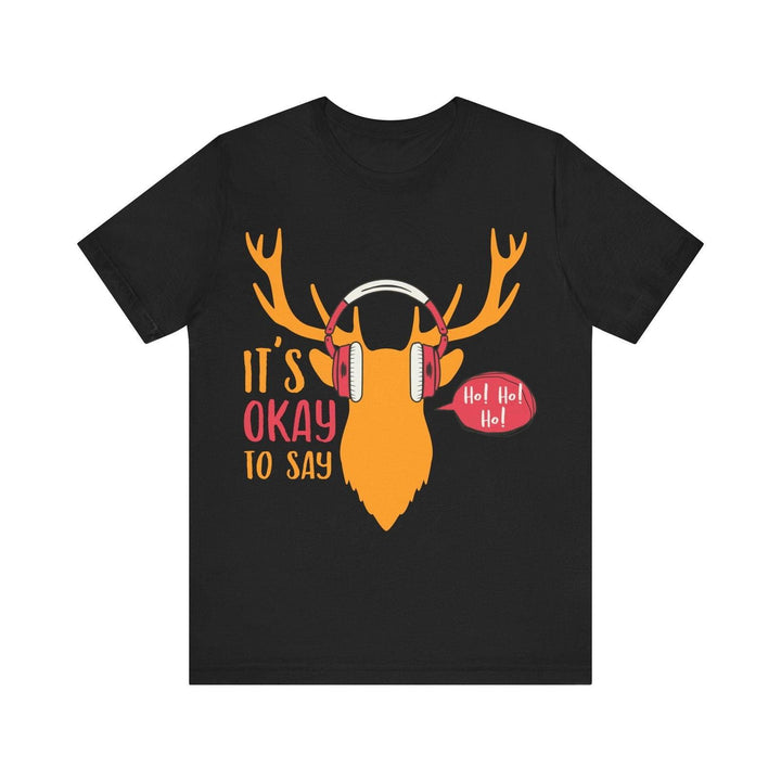 Summer Camp Ho Ho Ho Reindeer T Shirt | Black