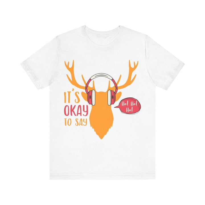 Summer Camp Ho Ho Ho Reindeer T Shirt | White