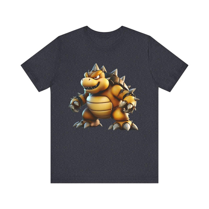 Mario King of Spikes T Shirt | Heather Navy