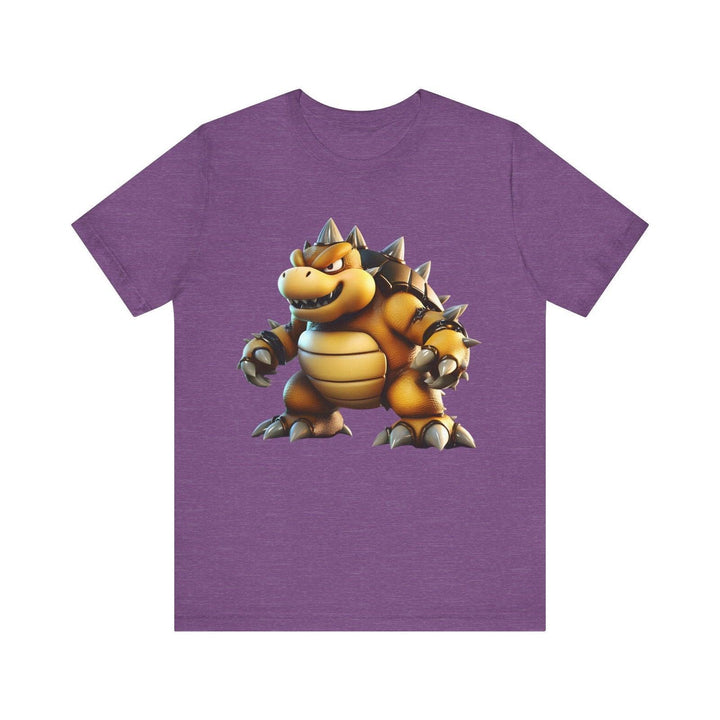 Mario King of Spikes T Shirt | Heather Team Purple