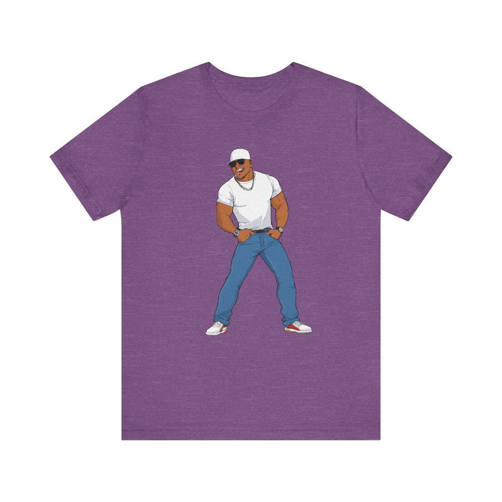 Hip Hop Laid-Back Vibes T Shirt | Heather Team Purple