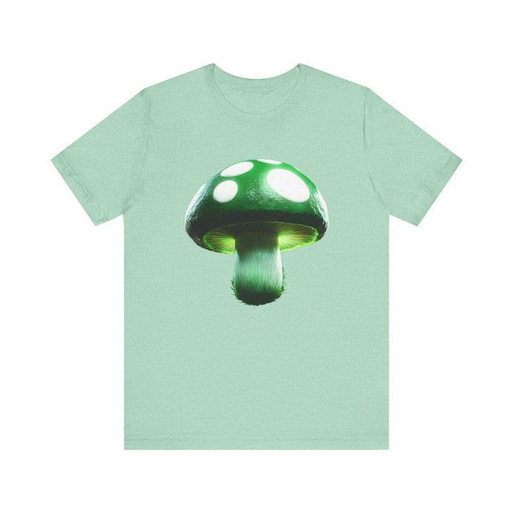 Mario Level Up Mushroom T Shirt | Heather Mint