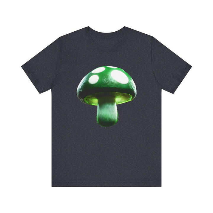 Mario Level Up Mushroom T Shirt | Heather Navy