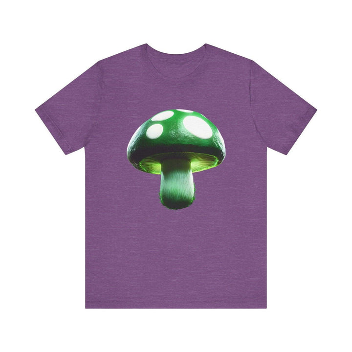 Mario Level Up Mushroom T Shirt | Heather Team Purple