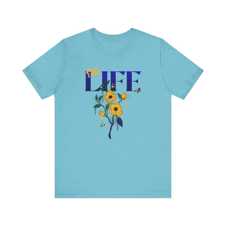 Christian Life Blooms T Shirt | Turquoise