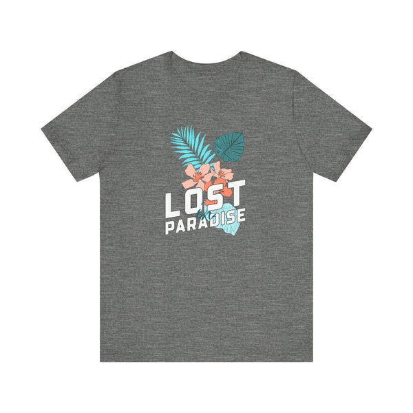 Beach Lost in Paradise T Shirt | Deep Heather