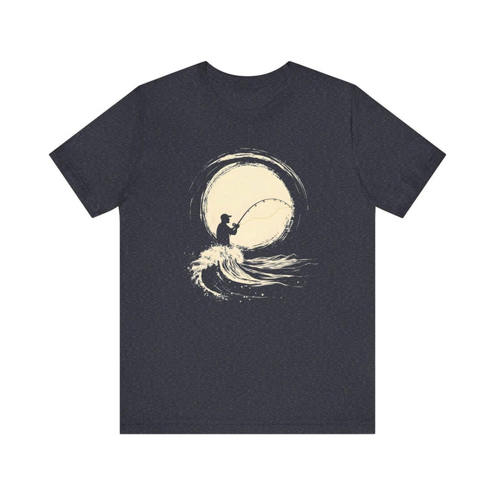 Fishing Lunar T Shirt | Heather Navy