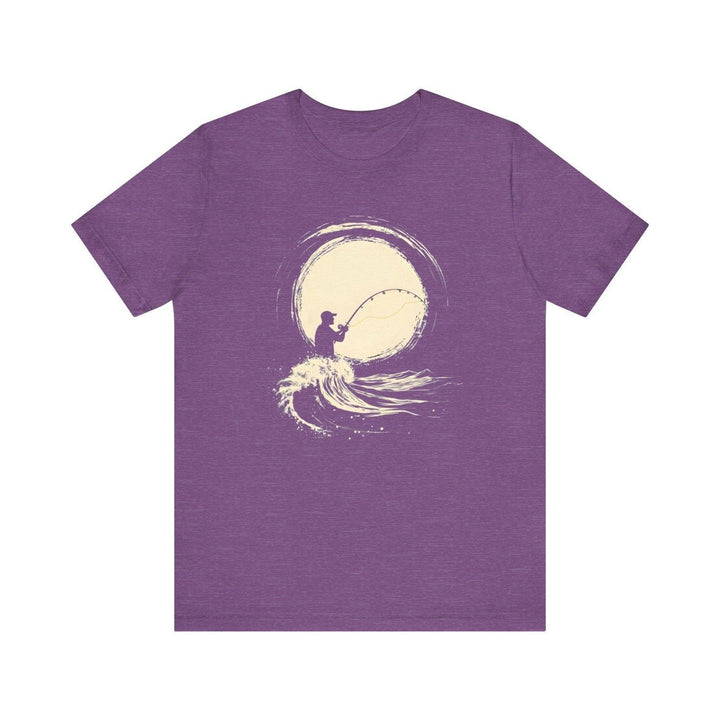 Fishing Lunar T Shirt | Heather Team Purple