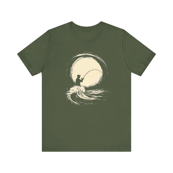 Fishing Lunar T Shirt | Military Green