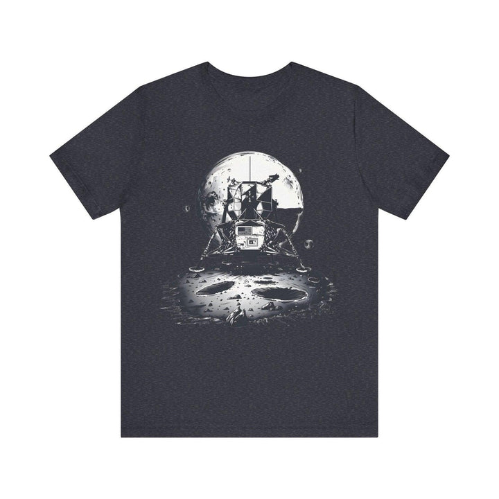 Nasa Lunar Landing T Shirt | Heather Navy