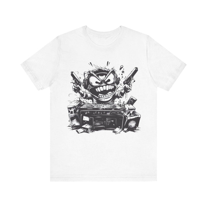 Hip Hop Mad DJ Vibes T Shirt | White