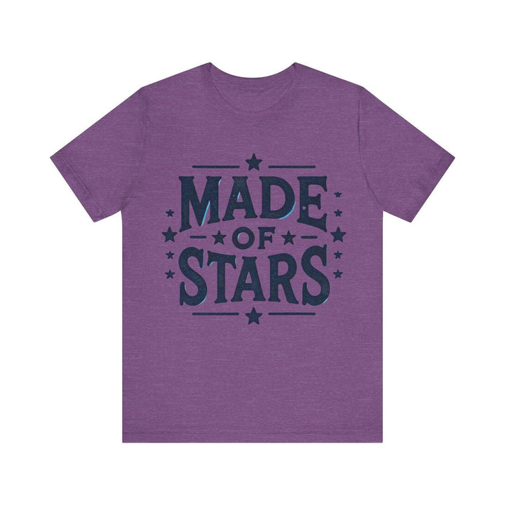 Nasa Made of Stars T Shirt | Heather Team Purple