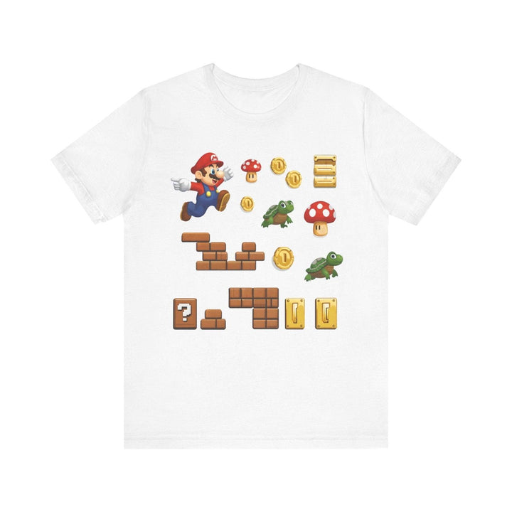 Mario Adventure Sticker Set T Shirt | White