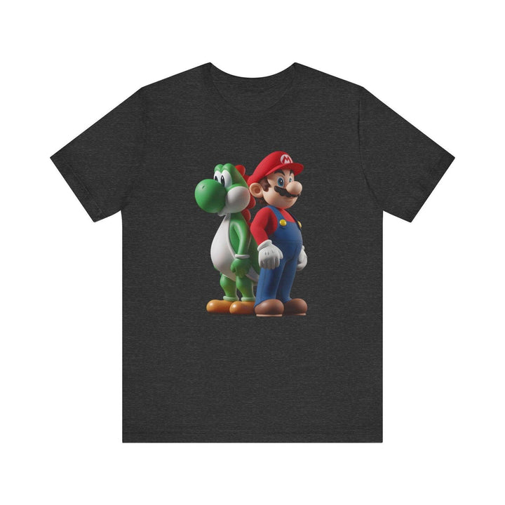 Mario Duo T Shirt | Dark Grey Heather