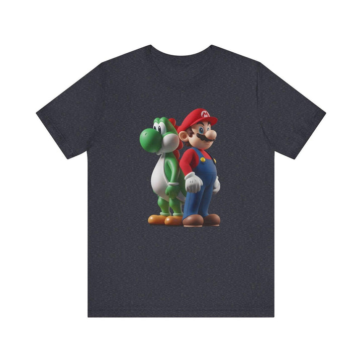 Mario Duo T Shirt | Heather Navy