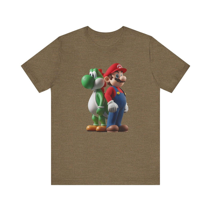 Mario Duo T Shirt | Heather Olive