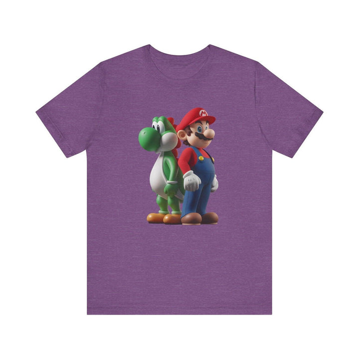 Mario Duo T Shirt | Heather Team Purple