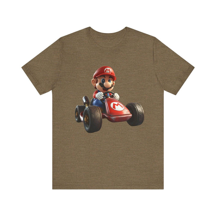 Mario Racer T Shirt | Heather Olive