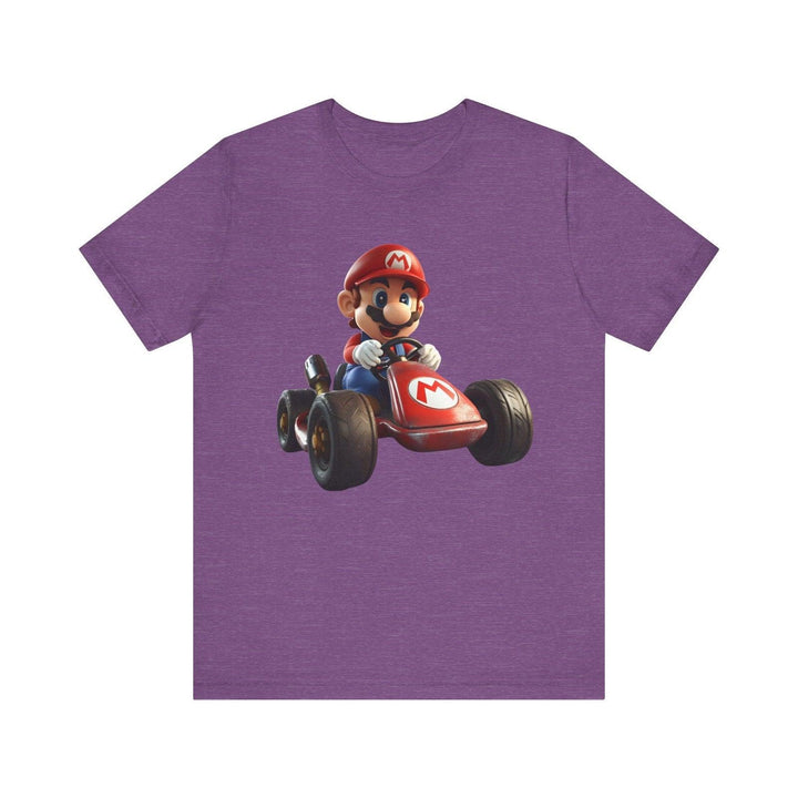 Mario Racer T Shirt | Heather Team Purple