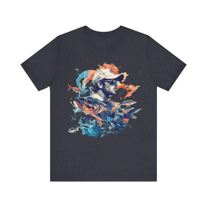 Fishing Master Angler T Shirt | Heather Navy