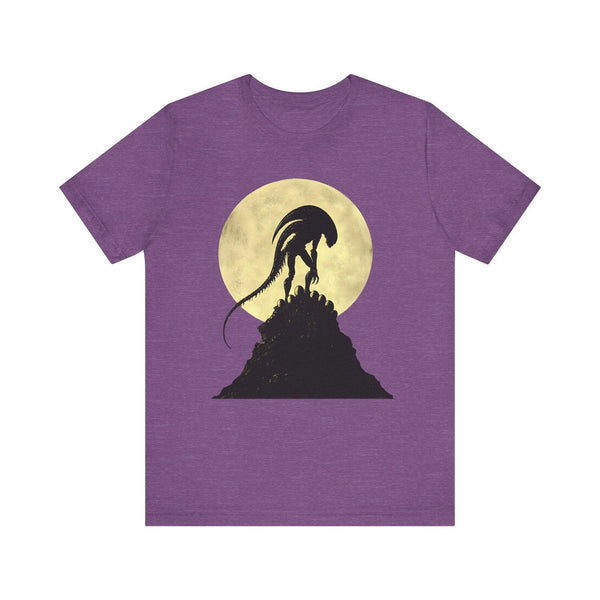 Alien Moonlight Xenomorph T Shirt | Heather Team Purple