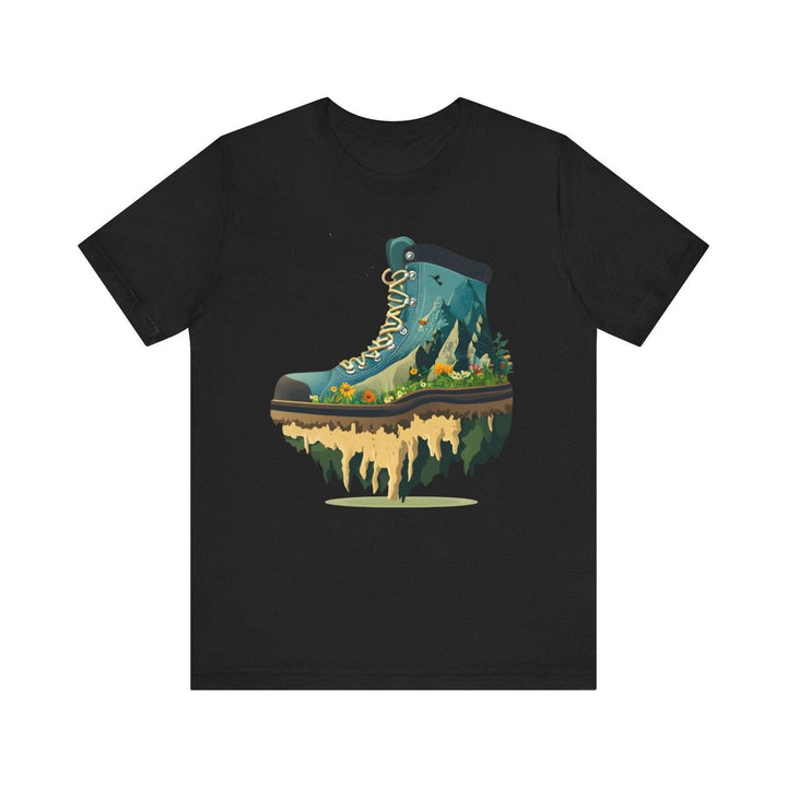 Hiking Mountain Trailblazer T Shirt | Black