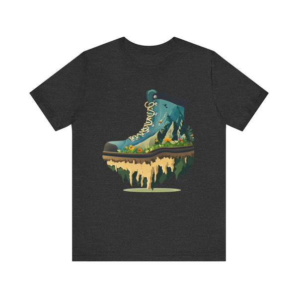 Hiking Mountain Trailblazer T Shirt | Dark Grey Heather