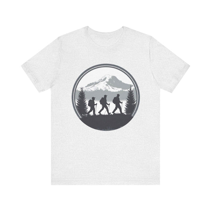 Hiking Mountain Trekker T Shirt | Ash