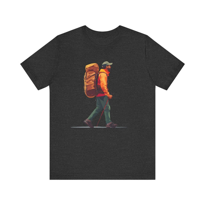 Hiking Mountain Trekkers T Shirt | Dark Grey Heather