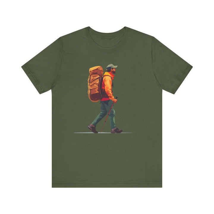 Hiking Mountain Trekkers T Shirt | Military Green