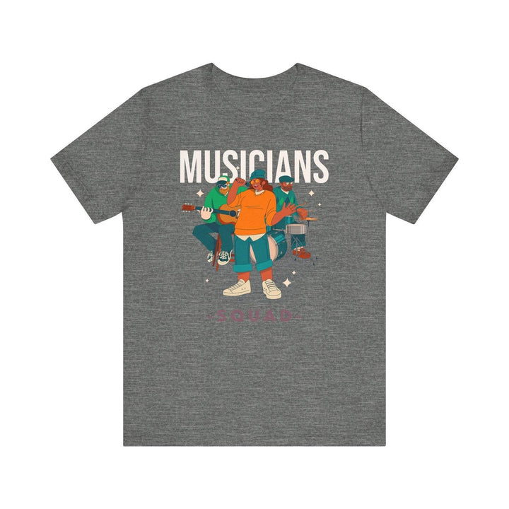 Band Musicians Squad T Shirt | Deep Heather