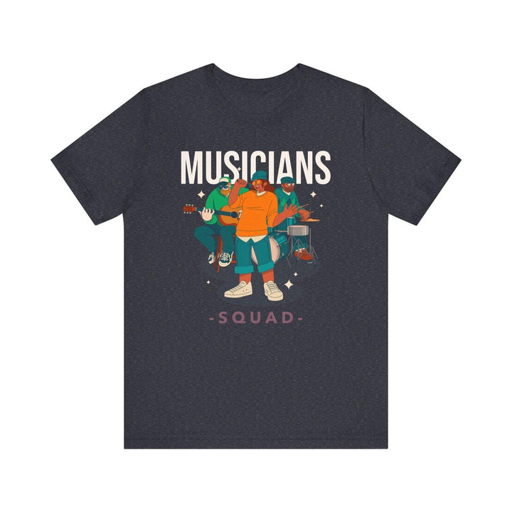 Band Musicians Squad T Shirt | Heather Navy