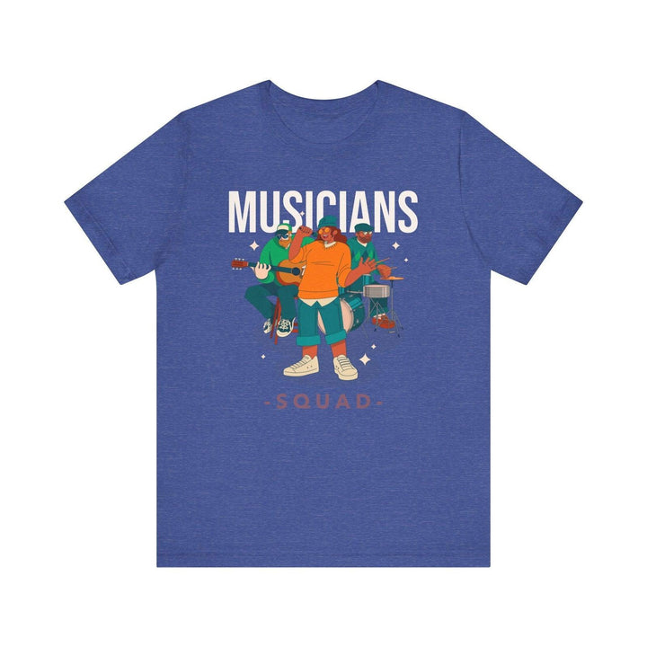 Band Musicians Squad T Shirt | Heather True Royal