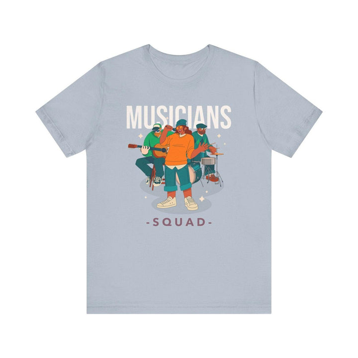 Band Musicians Squad T Shirt | Light Blue