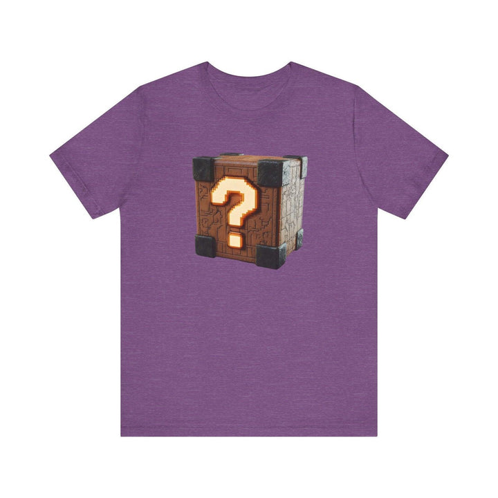 Mario Mystery Block T Shirt | Heather Team Purple