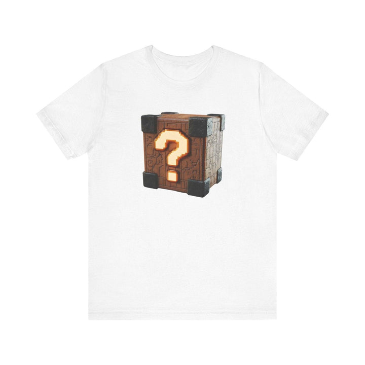 Mario Mystery Block T Shirt | White