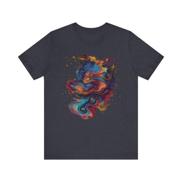 Nasa Nebula Swirl T Shirt | Heather Navy