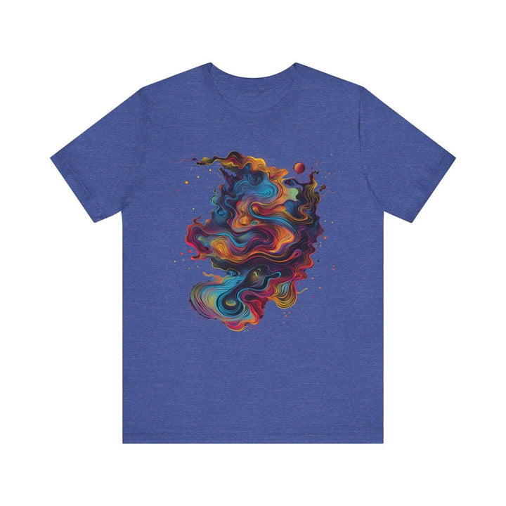 Nasa Nebula Swirl T Shirt | Heather True Royal