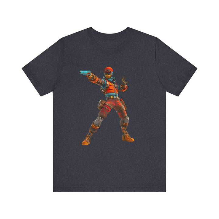 Fortnite Neon Mercenary T Shirt | Heather Navy