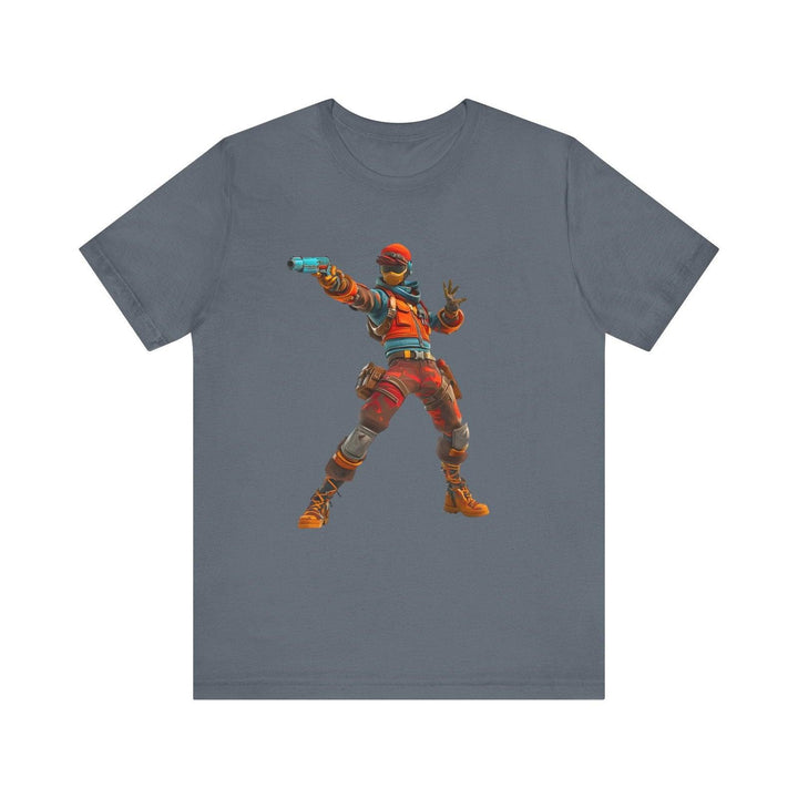 Fortnite Neon Mercenary T Shirt | Steel Blue