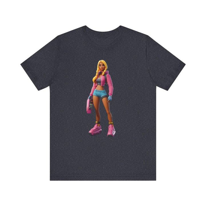 Fortnite Neon Street Style T Shirt | Heather Navy