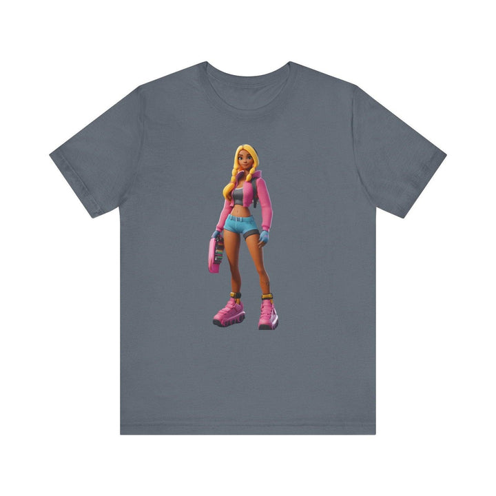 Fortnite Neon Street Style T Shirt | Steel Blue