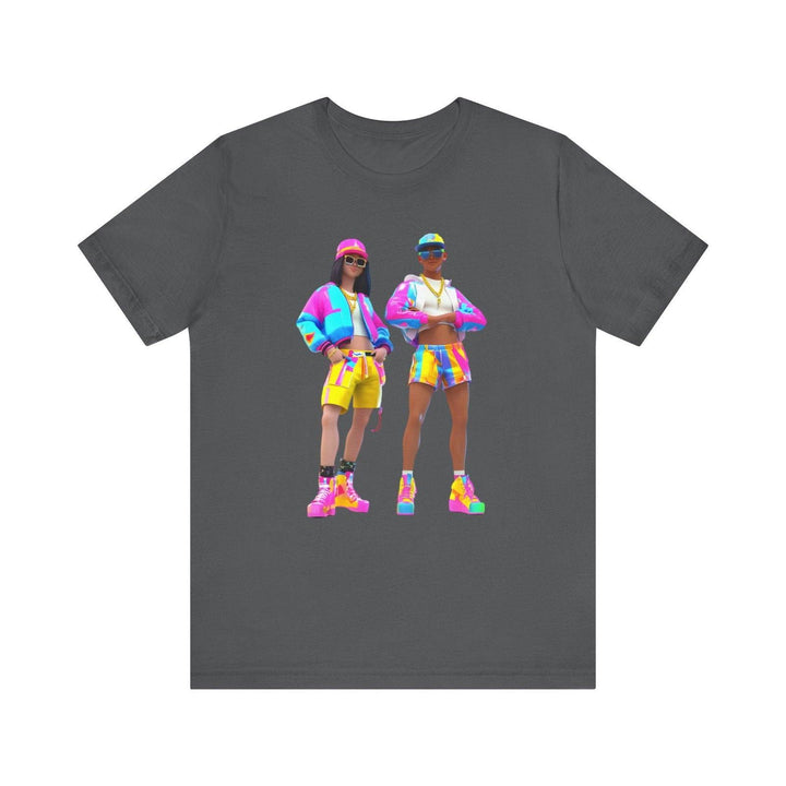 Fortnite Neon Vibes Duo T Shirt | Asphalt