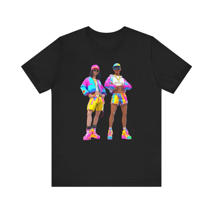 Fortnite Neon Vibes Duo T Shirt | Black