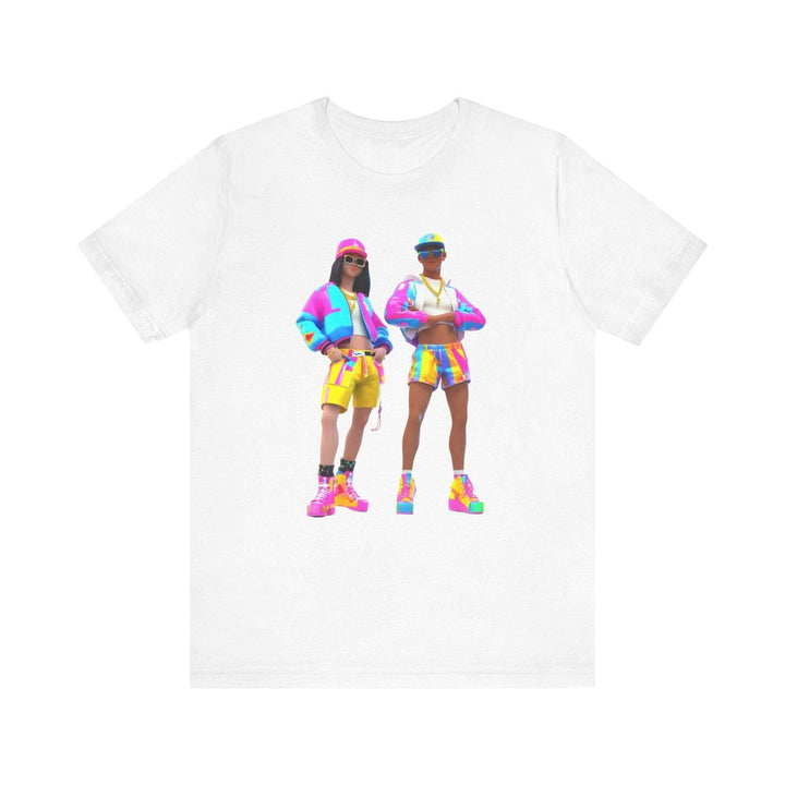 Fortnite Neon Vibes Duo T Shirt | White