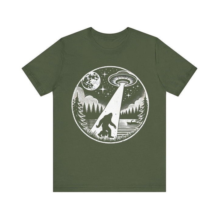 Alien Night Encounter T Shirt | Military Green