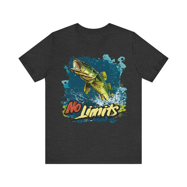 Fishing No Limits T Shirt | Dark Grey Heather