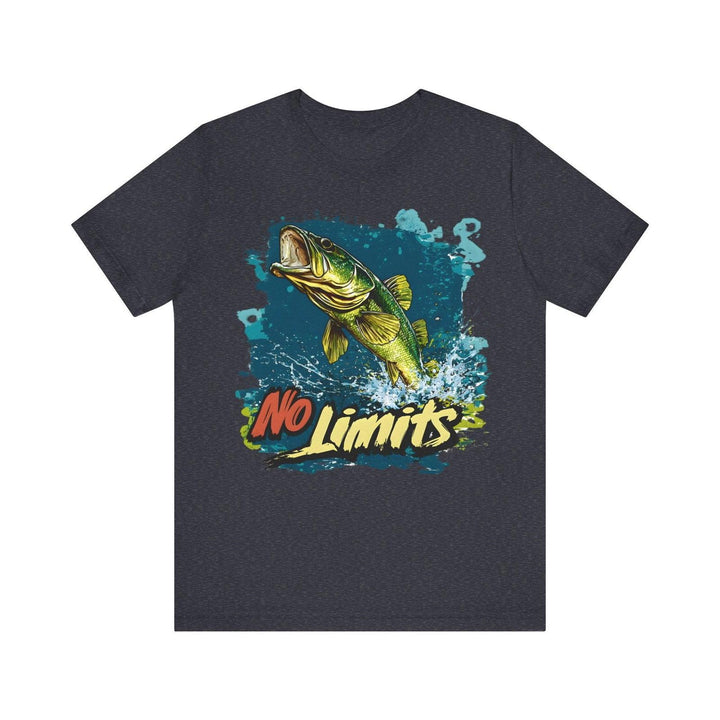 Fishing No Limits T Shirt | Heather Navy