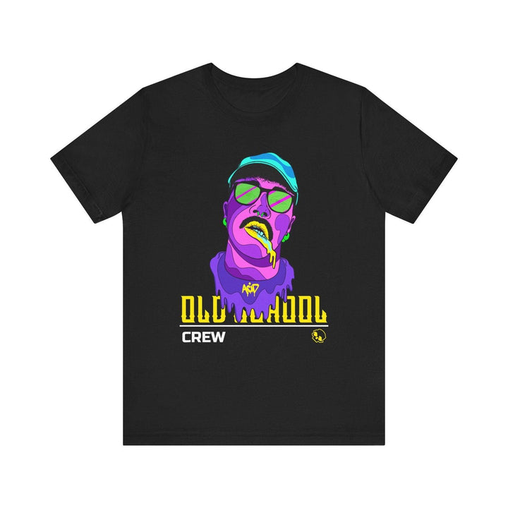 Hip Hop Old School Crew T Shirt | Black